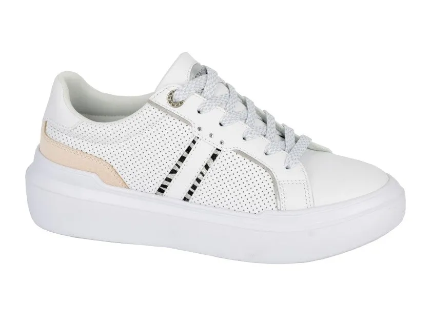 Cipriata L480G Womens Lace Up Diamante Glamour Trainers