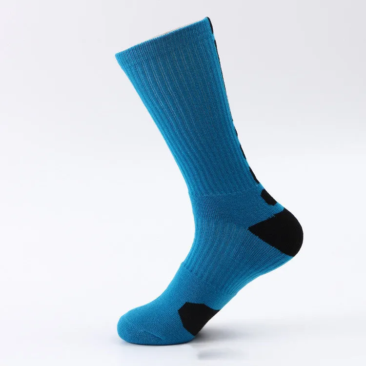 Classic High-top Towel Bottom Sports Socks