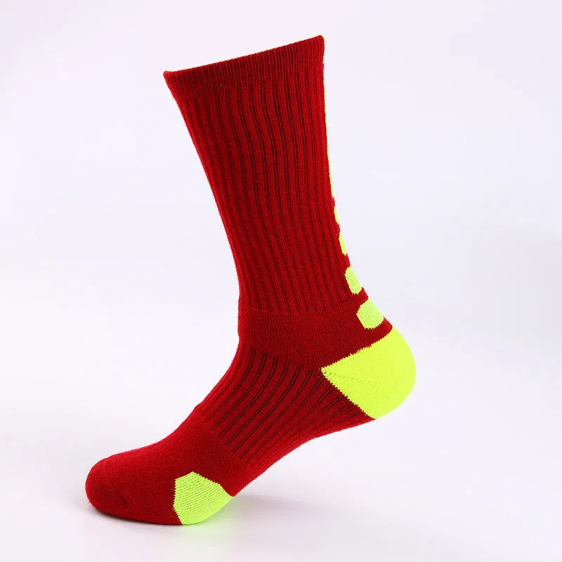 Classic High-top Towel Bottom Sports Socks