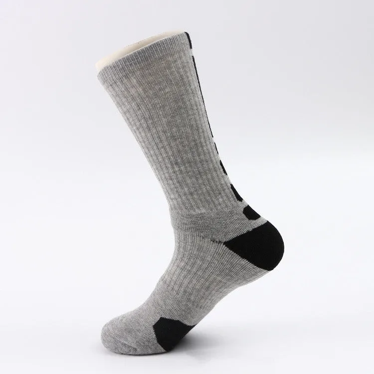 Classic High-top Towel Bottom Sports Socks
