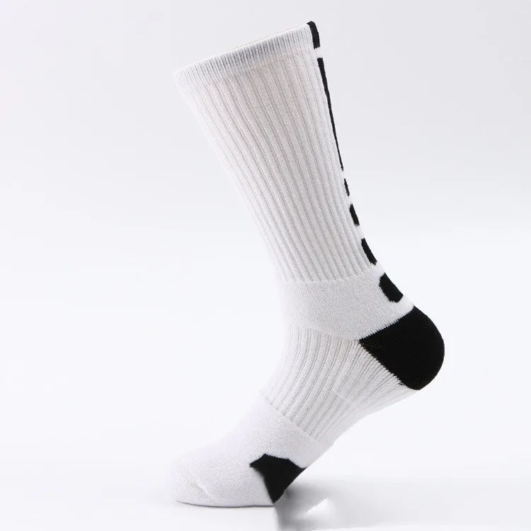Classic High-top Towel Bottom Sports Socks