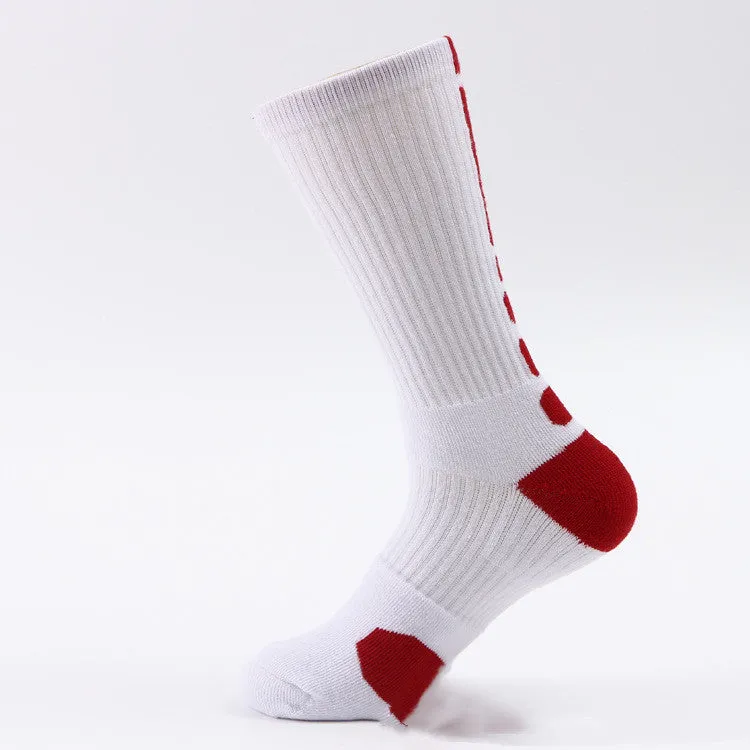Classic High-top Towel Bottom Sports Socks