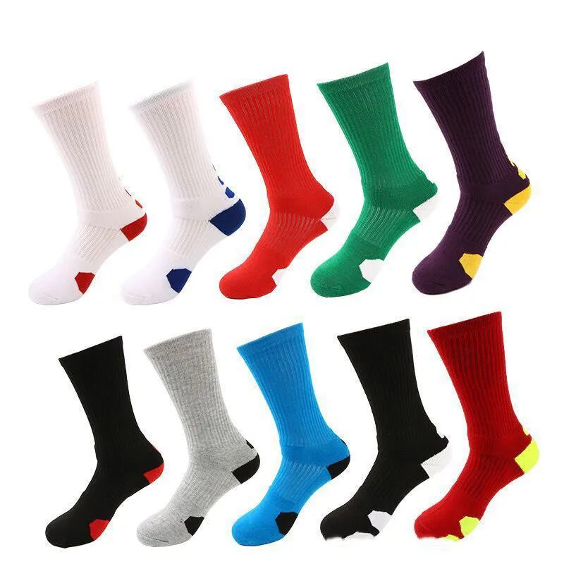 Classic High-top Towel Bottom Sports Socks
