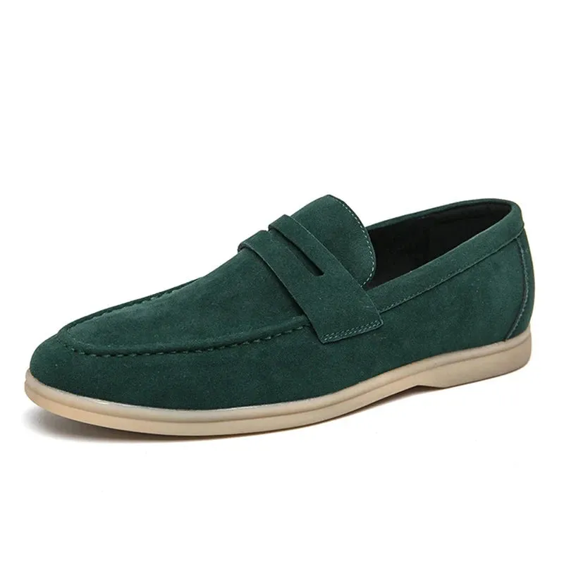 Classic Soft Suede Schuhe Penny Herren Loafers Slip On Leder Casual Herrenschuhe Komfort Driving Schuhe Herren Flats Running Schuhe
