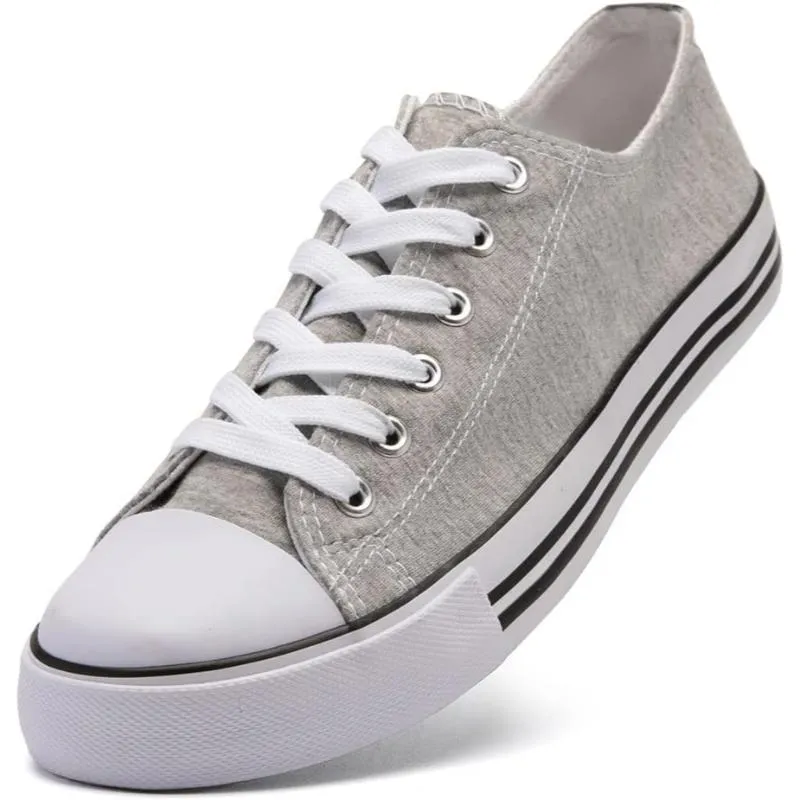 Contemporary Classic Canvas Lace Up Trainers
