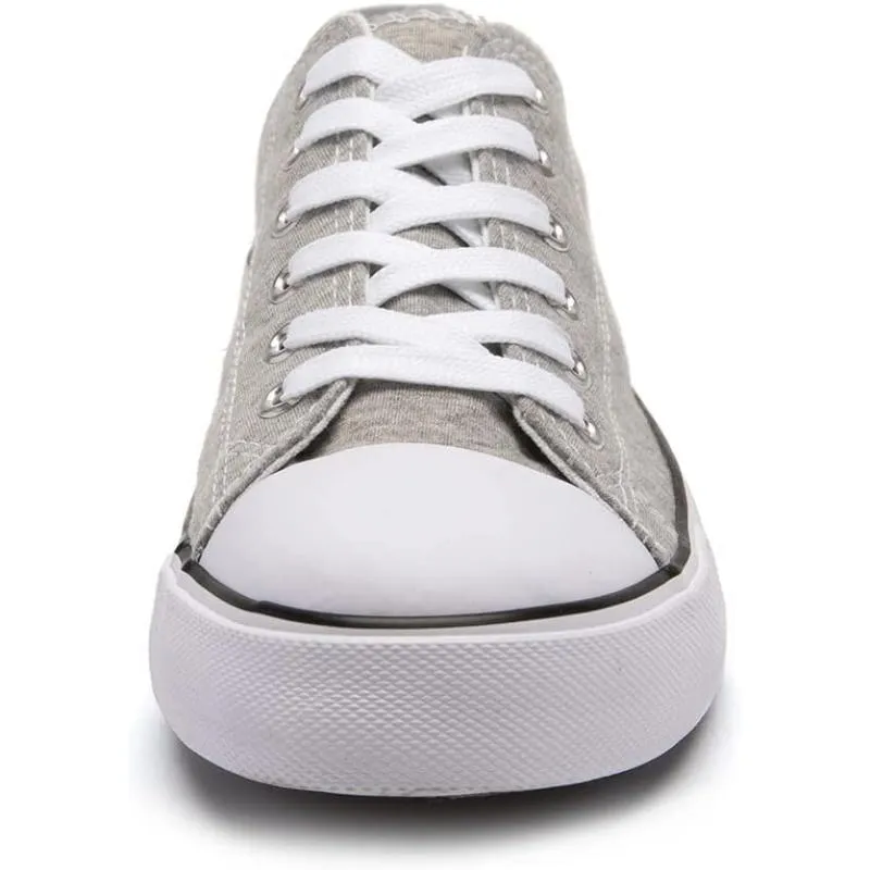 Contemporary Classic Canvas Lace Up Trainers