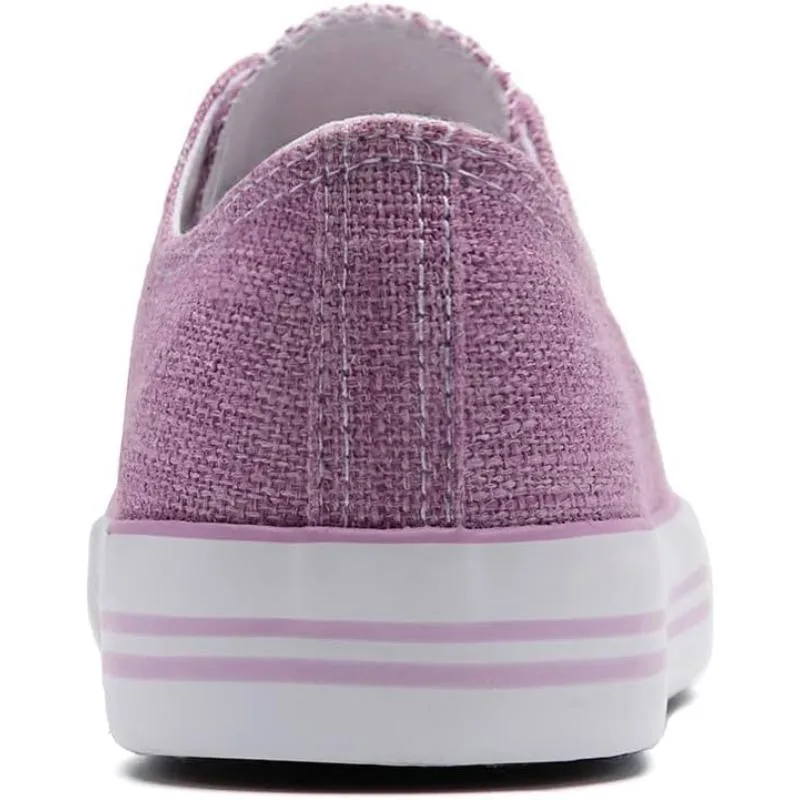 Contemporary Classic Canvas Lace Up Trainers