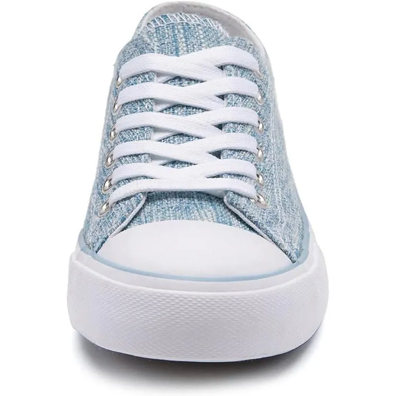 Contemporary Classic Canvas Lace Up Trainers