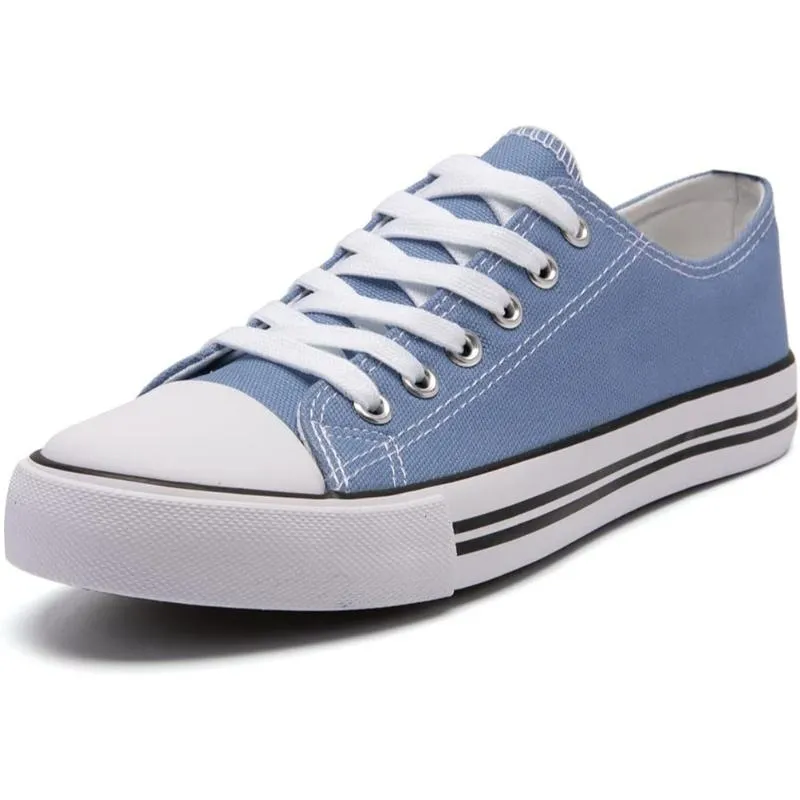 Contemporary Classic Canvas Lace Up Trainers