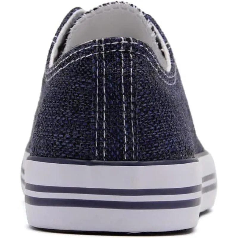Contemporary Classic Canvas Lace Up Trainers