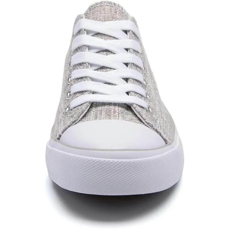 Contemporary Classic Canvas Lace Up Trainers