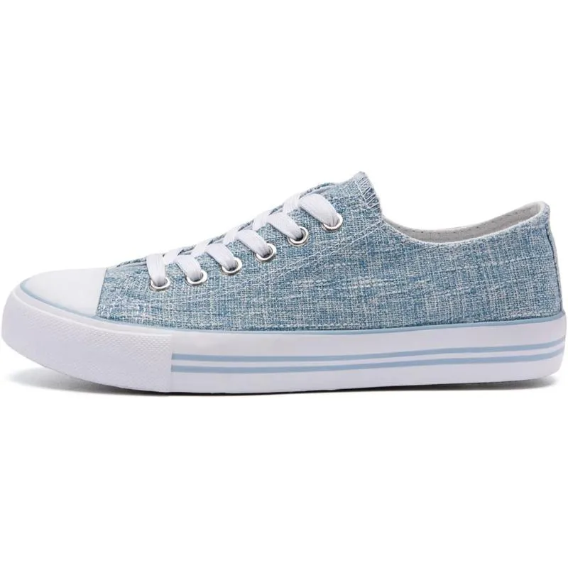 Contemporary Classic Canvas Lace Up Trainers