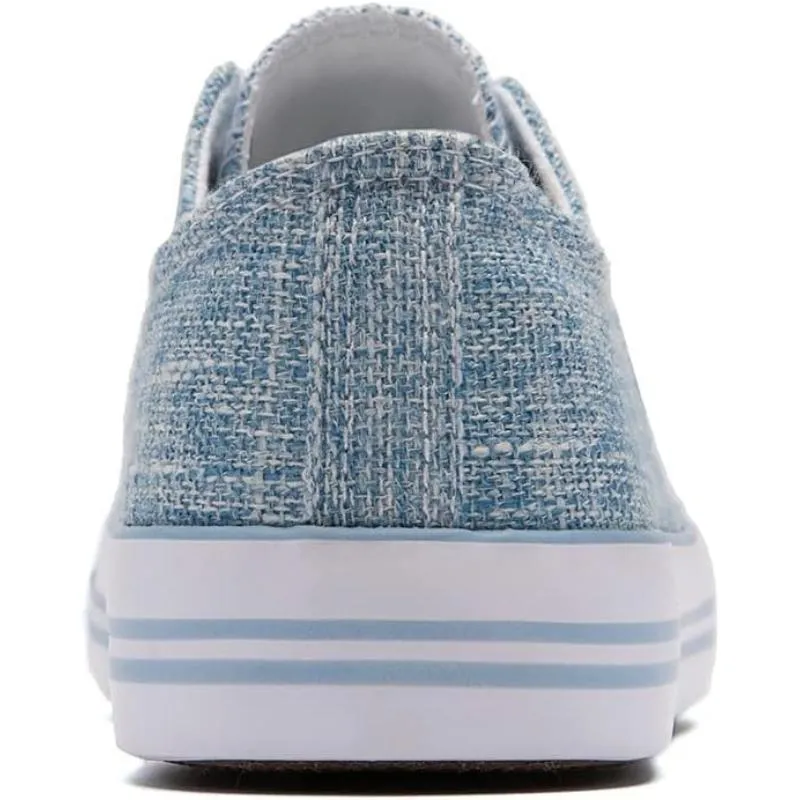 Contemporary Classic Canvas Lace Up Trainers