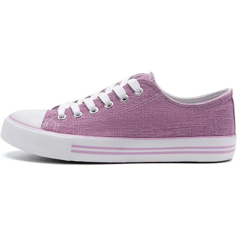 Contemporary Classic Canvas Lace Up Trainers