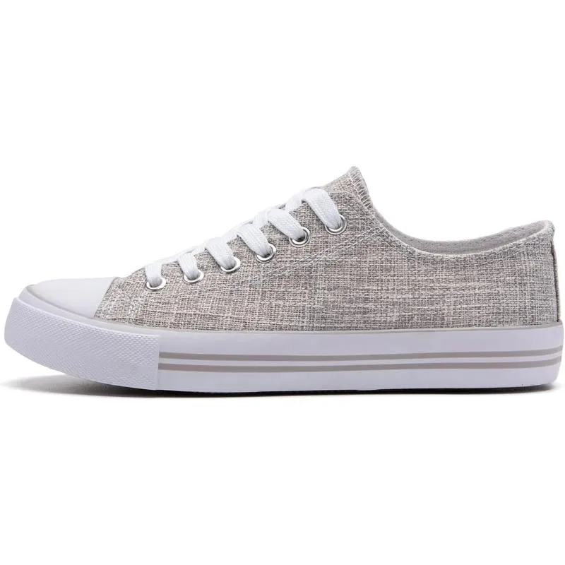 Contemporary Classic Canvas Lace Up Trainers