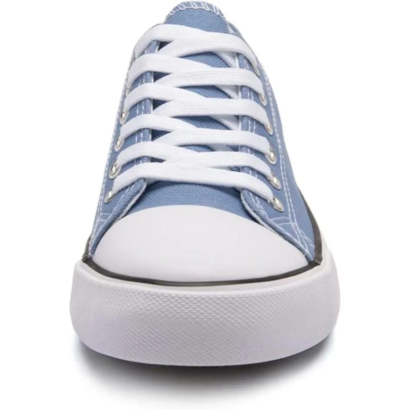 Contemporary Classic Canvas Lace Up Trainers