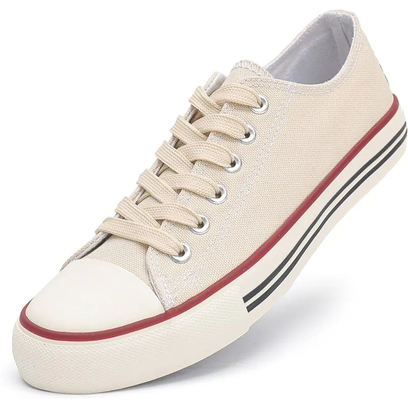 Contemporary Classic Canvas Lace Up Trainers