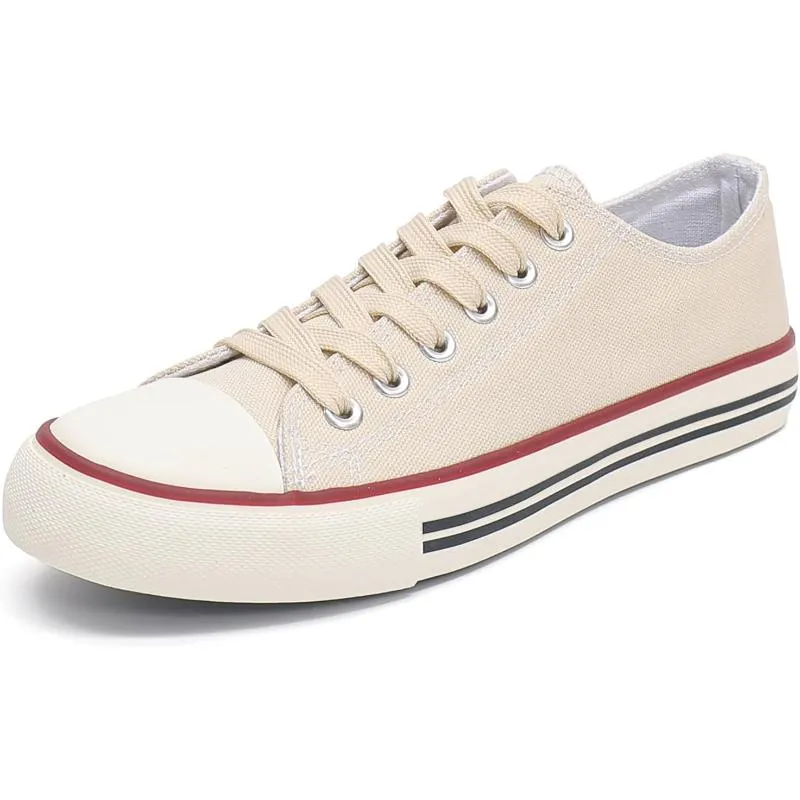 Contemporary Classic Canvas Lace Up Trainers