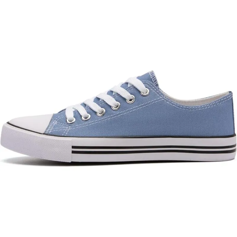 Contemporary Classic Canvas Lace Up Trainers