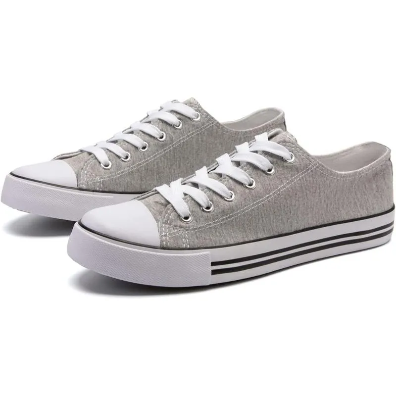 Contemporary Classic Canvas Lace Up Trainers