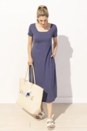 Cotton Slub Cafe Dress