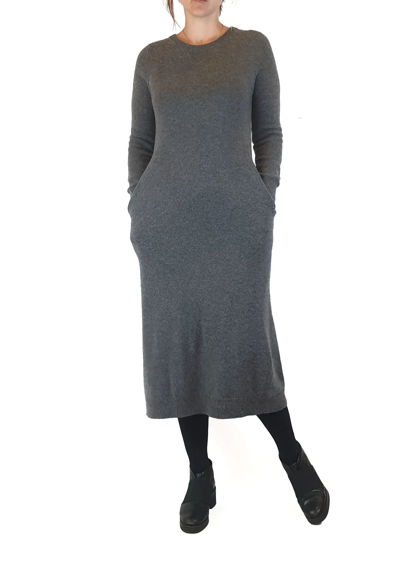 Country Road grey wool, cashmere and cotton mix dress size XS