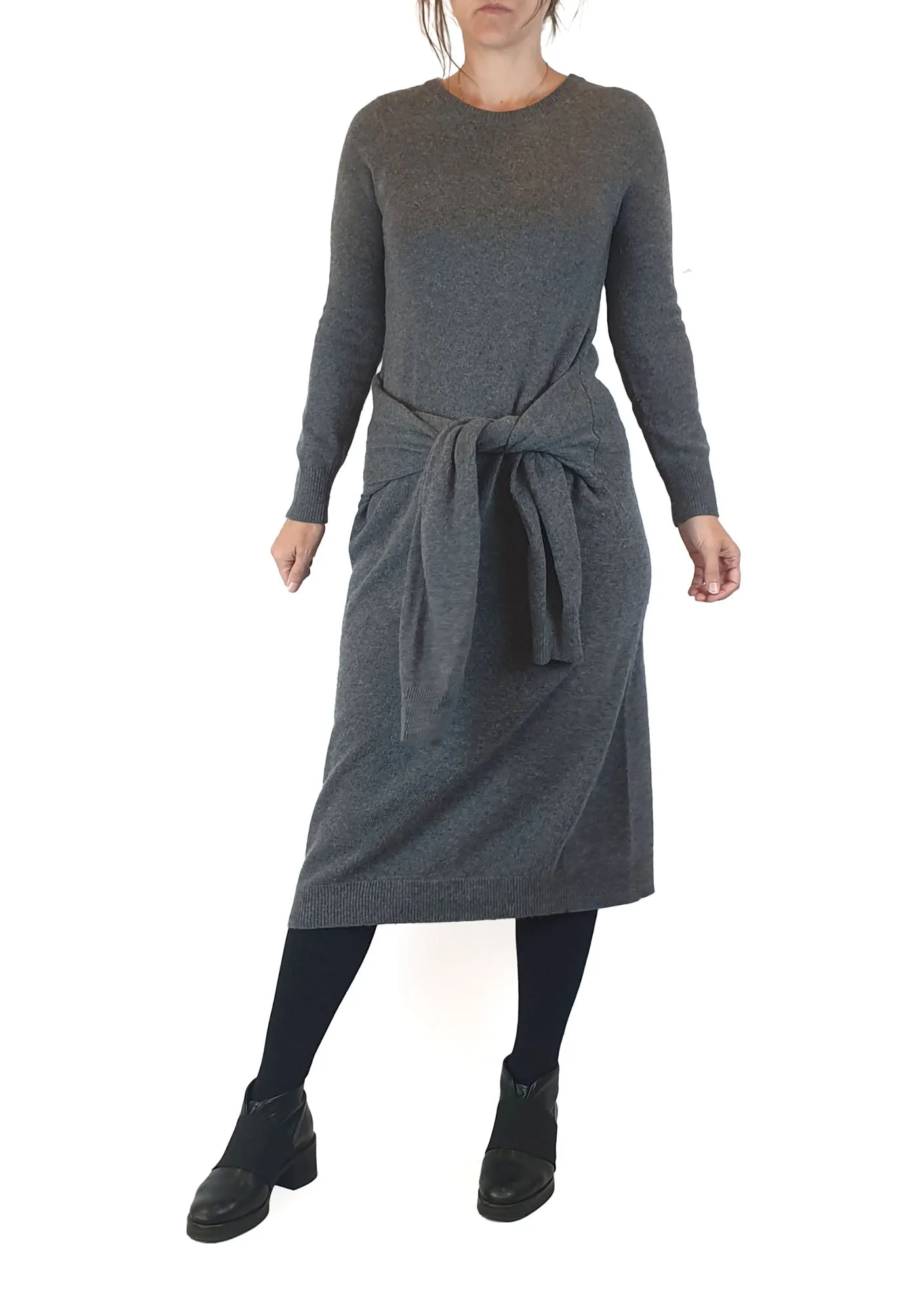 Country Road grey wool, cashmere and cotton mix dress size XS