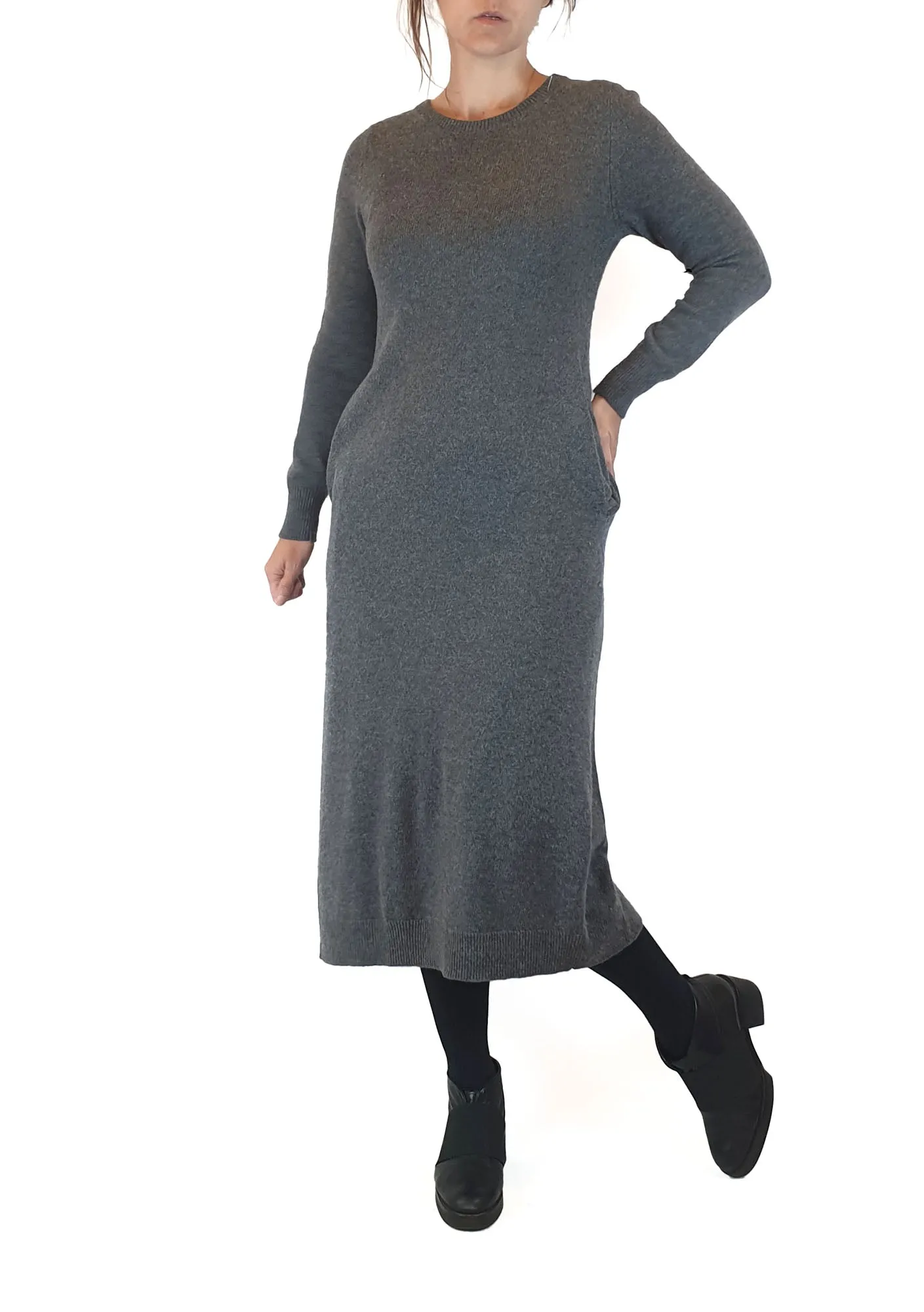 Country Road grey wool, cashmere and cotton mix dress size XS