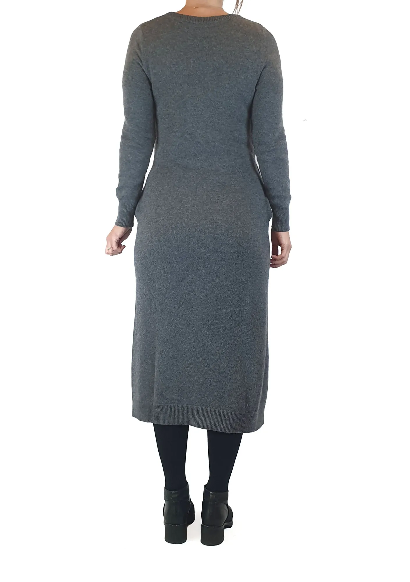 Country Road grey wool, cashmere and cotton mix dress size XS