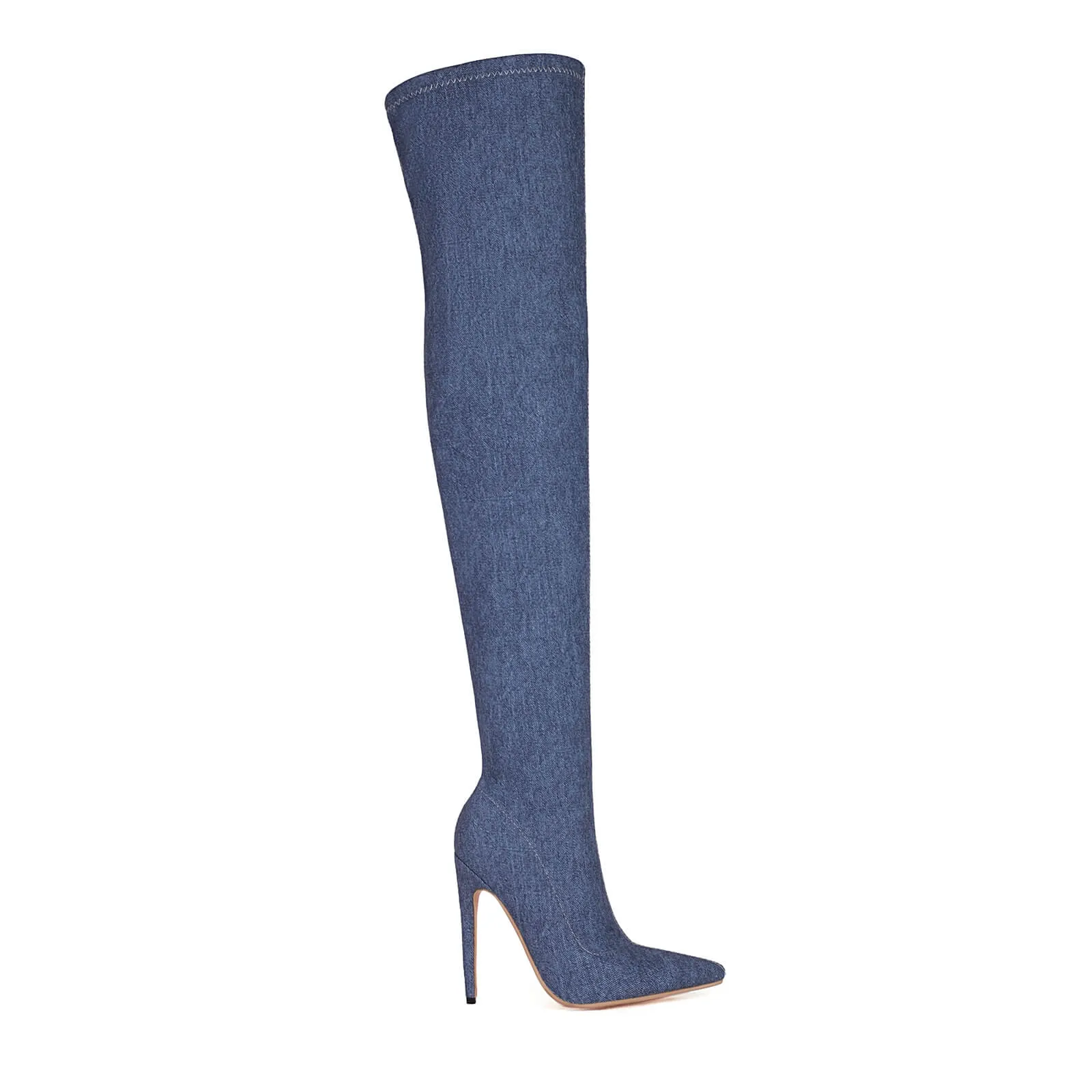 Cowboy Boots Fashion Zip Stiletto High Heel Knee-High Boots