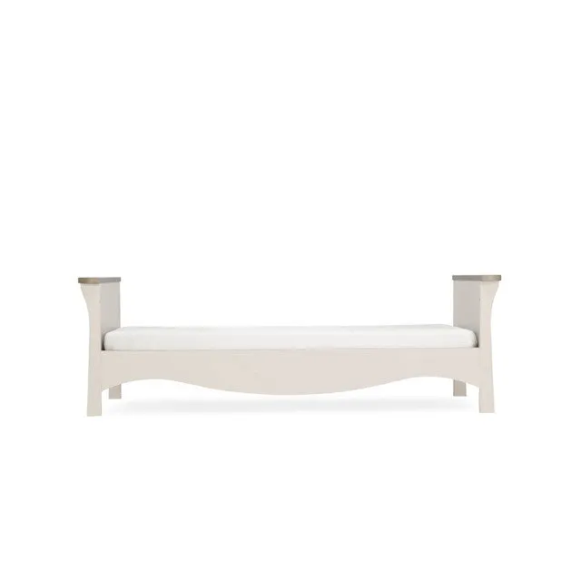 CuddleCo Clara 3 Piece Nursery Furniture Set with Cot Bed, Dresser and Wardrobe - Cashmere