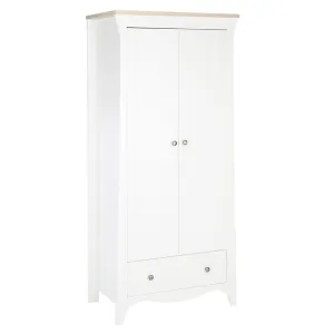 CuddleCo Clara Wardrobe - White & Ash