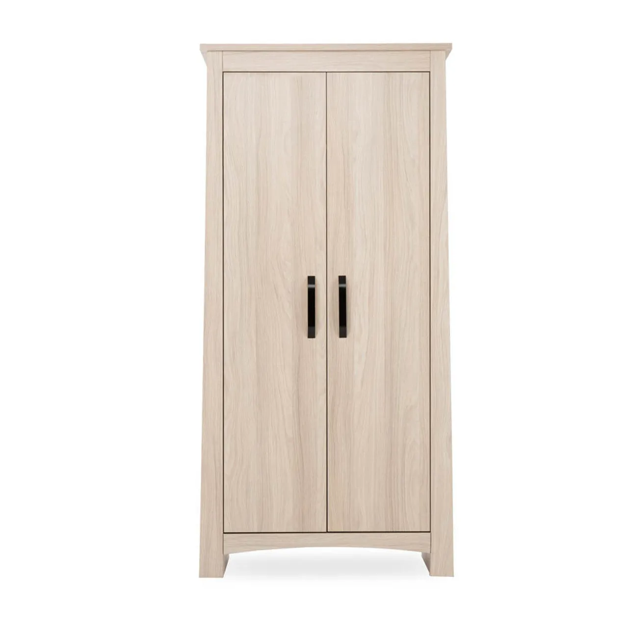 CuddleCo Isla 3 Piece Nursery Furniture Set with Cot Bed, Dresser and Wardrobe - Ash