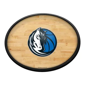 Dallas Mavericks: Hardwood - Oval Slimline Lighted Wall Sign