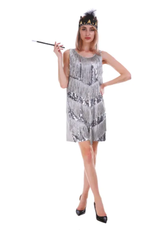 Deluxe Sequin Flapper Dress