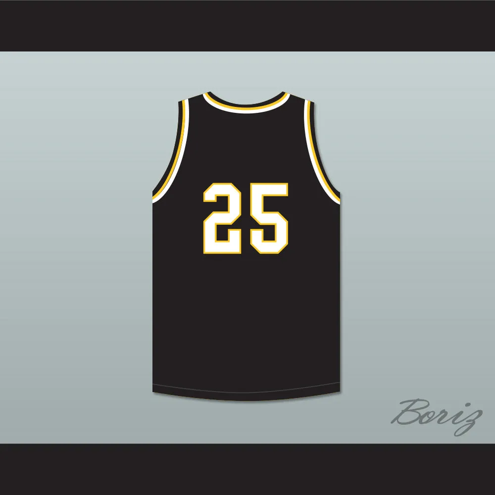 Dwyane Wade 25 Harold L. Richards High School Bulldogs Black Basketball Jersey 1