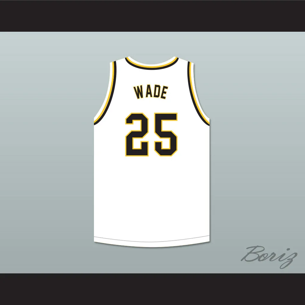 Dwyane Wade 25 Harold L. Richards High School Bulldogs White Basketball Jersey 2