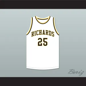 Dwyane Wade 25 Harold L. Richards High School Bulldogs White Basketball Jersey 2
