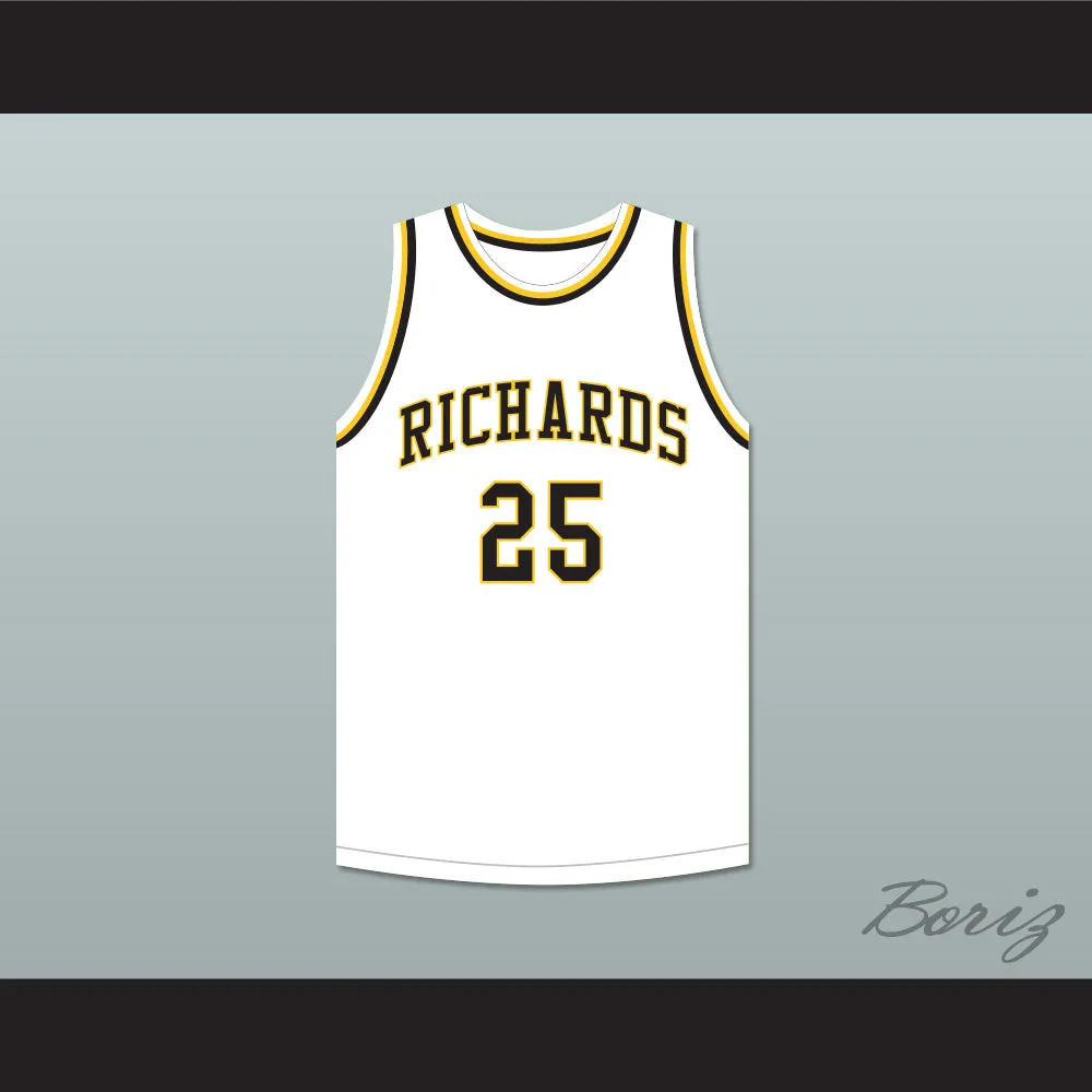 Dwyane Wade 25 Harold L. Richards High School Bulldogs White Basketball Jersey 2