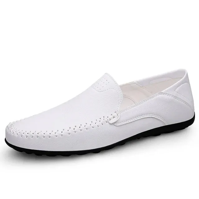 EliteStride Luxus Leder Outdoor Slip-Ons