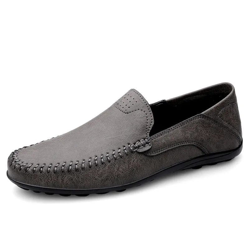 EliteStride Luxus Leder Outdoor Slip-Ons