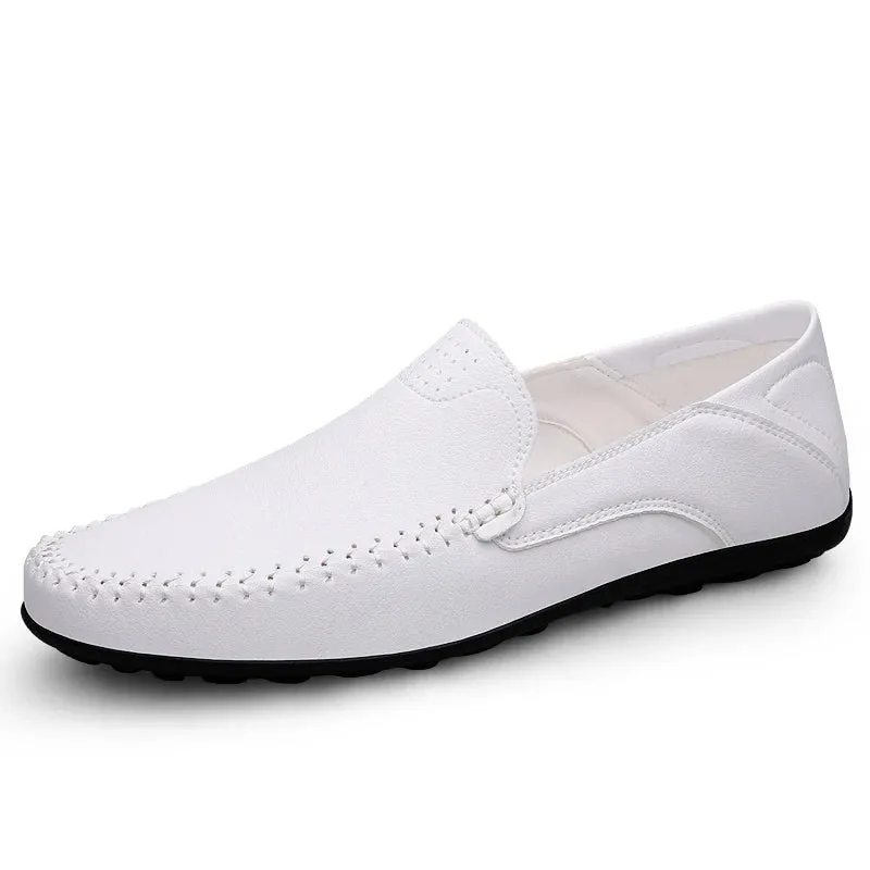 EliteStride Luxus Leder Outdoor Slip-Ons