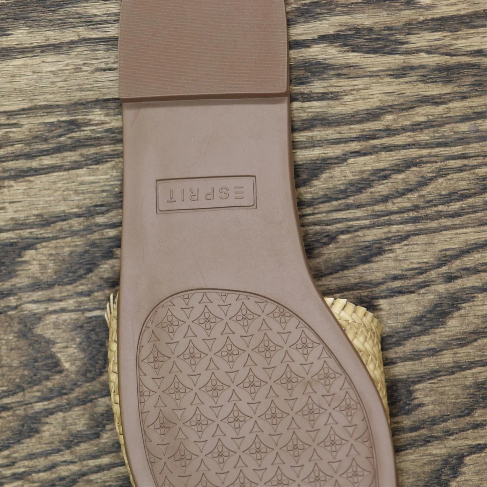 Esprit Summer Woven Sandals Amputee Replacement Left Shoe Only Natural Brown 10M