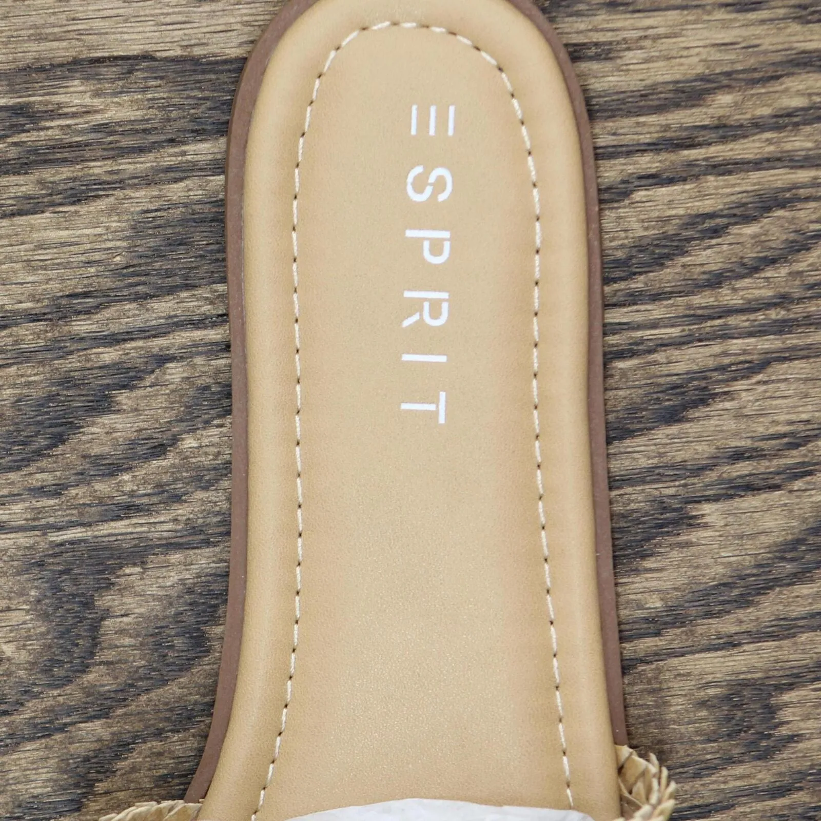 Esprit Summer Woven Sandals Amputee Replacement Left Shoe Only Natural Brown 10M