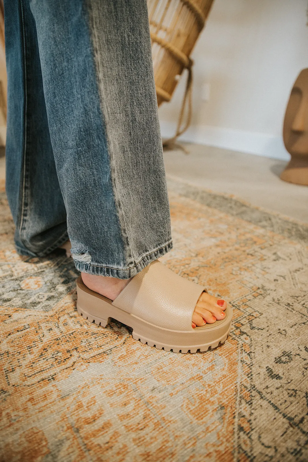 Eva Slipon Sandal-Natural