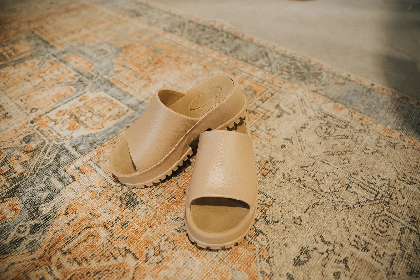 Eva Slipon Sandal-Natural