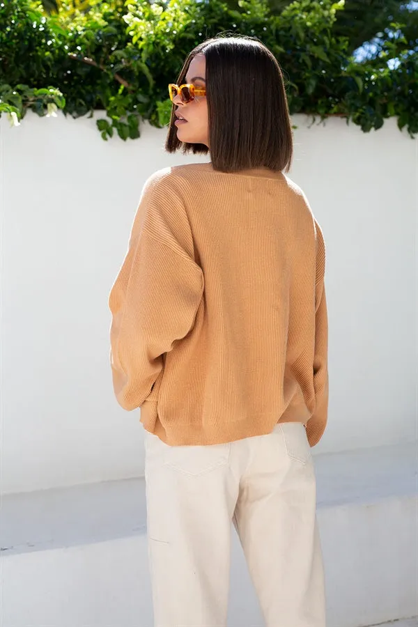 Evalia Cardi - Tan