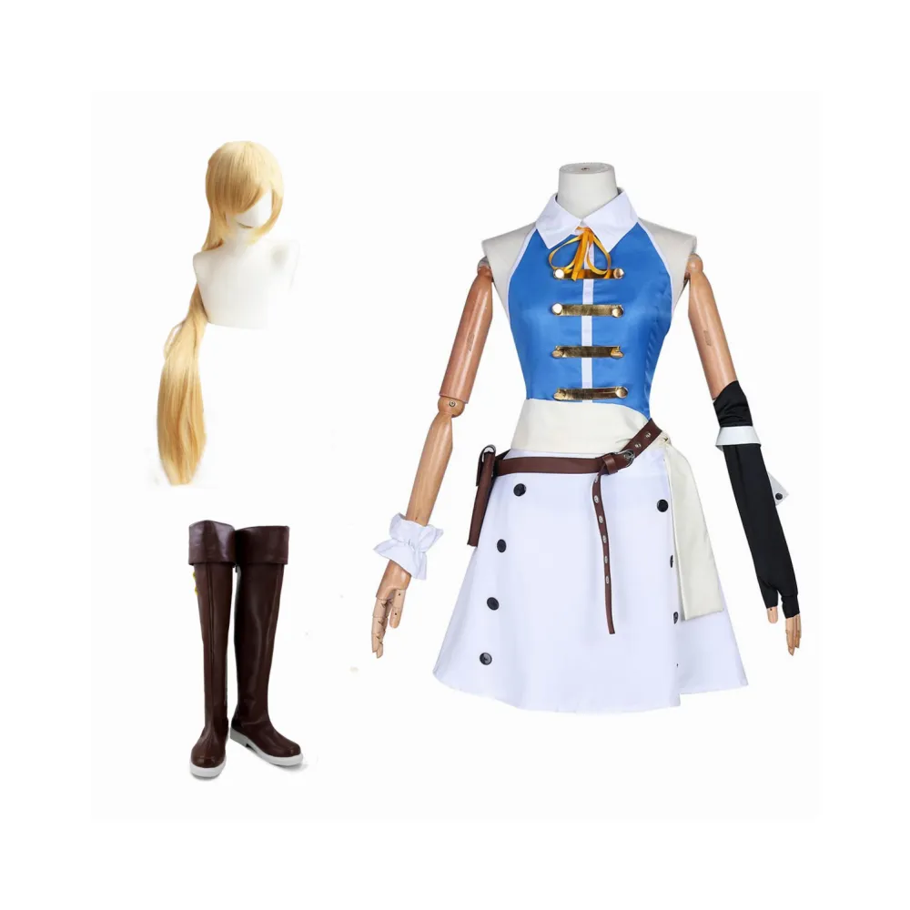 Fairy Tail Heartfilia Lucy Anime Character Cosplay Costume Outfits Halloween Carnival Suit