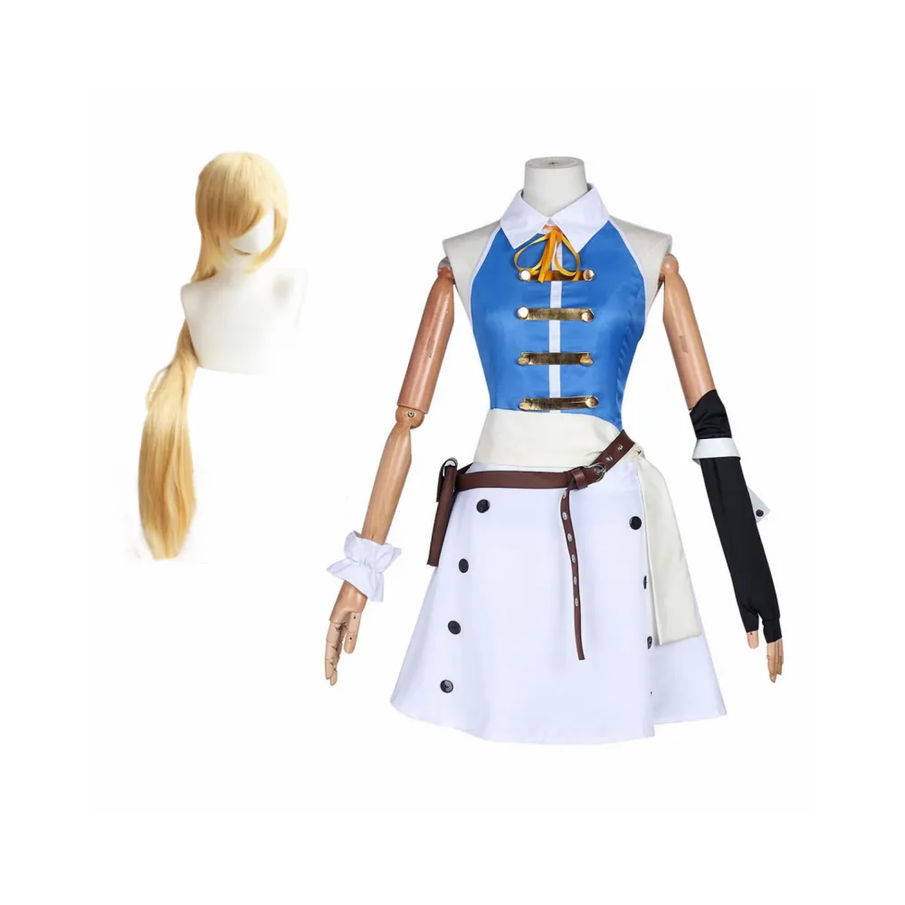 Fairy Tail Heartfilia Lucy Anime Character Cosplay Costume Outfits Halloween Carnival Suit