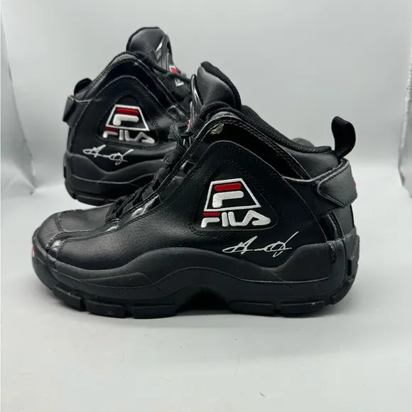 FILA GRANT HILL 2 25TH ANNIVERSARY BLACK SIZE 7 MEN BASKETBALL SHOES